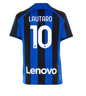 Inter Milan Lautaro Martinez #10 Hjemmedrakt 2022-23 Kortermet